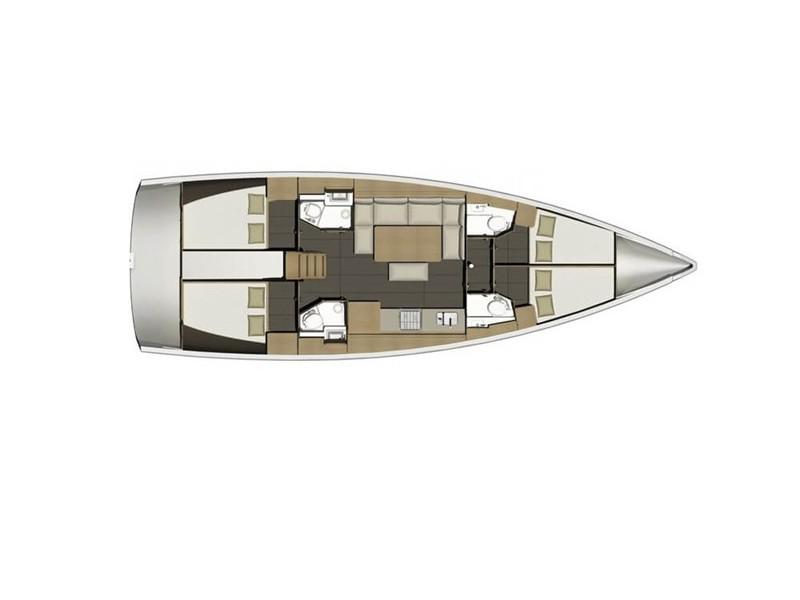 Book yachts online - sailboat - Dufour 460 Grand Large - LFK-460 (A/C) - rent