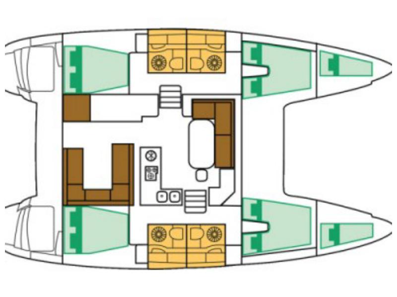 Book yachts online - catamaran - Lagoon 400 - SIMBA - rent