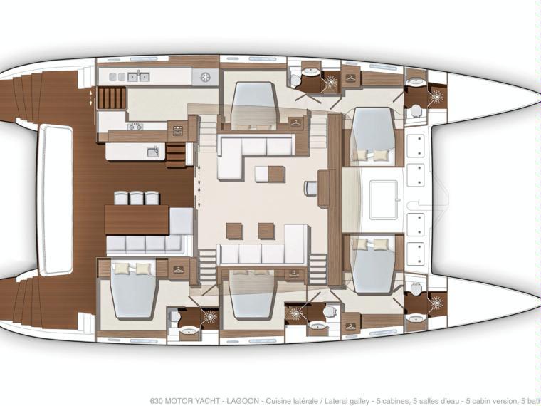 Book yachts online - powercatamaran - Lagoon 630 - Dragò - rent