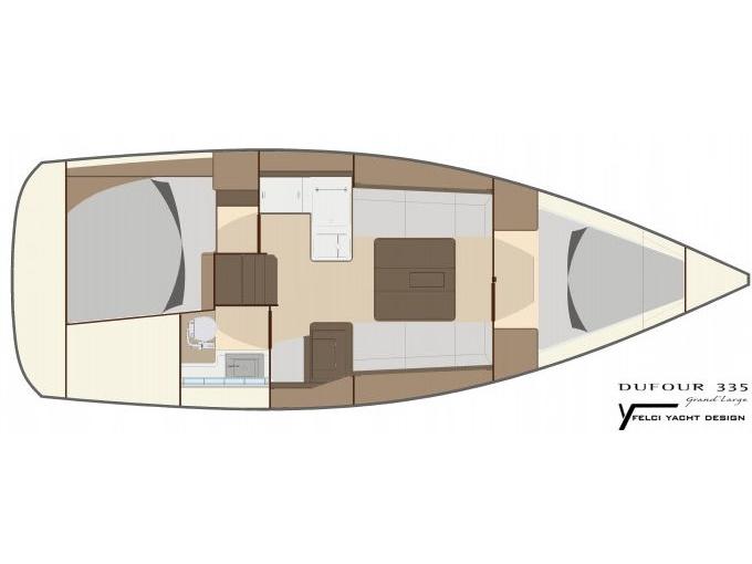 Book yachts online - sailboat - Dufour 335 GL - Kopernik - rent