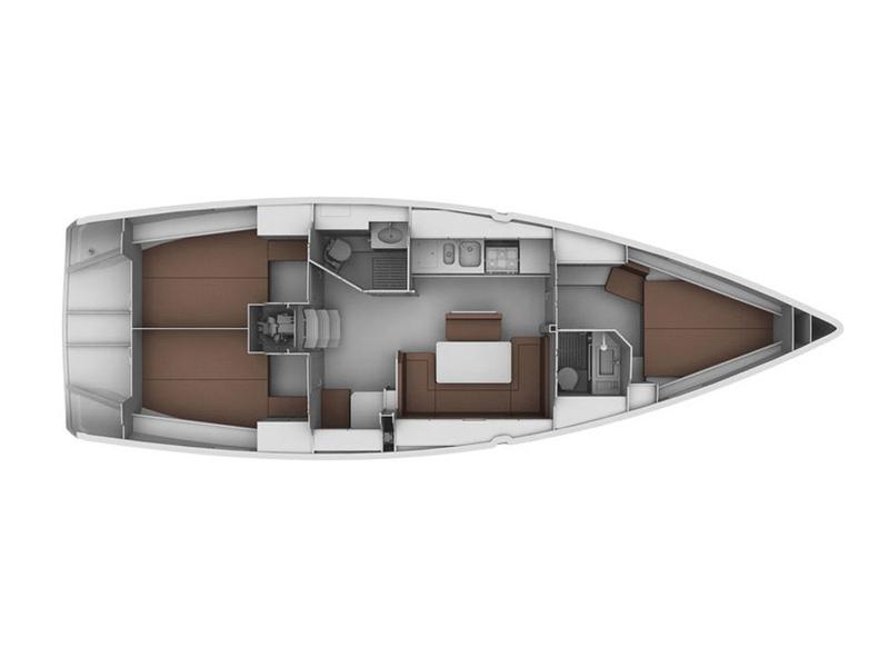 Book yachts online - sailboat - Bavaria 40 Cruiser -  Orca (GPS in cockpit, bowthruster, solar panels) - rent