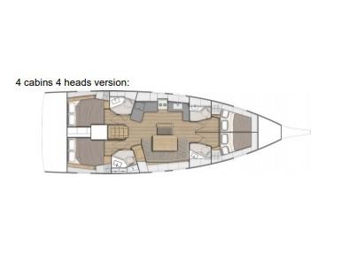 Book yachts online - sailboat - Oceanis 46.1 - ANNE - rent