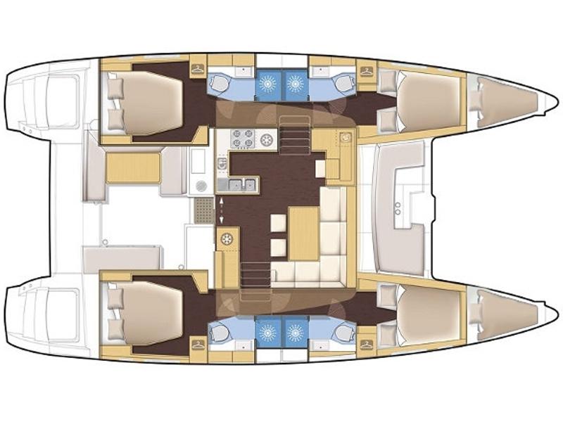 Book yachts online - catamaran - Lagoon 450 F - LADIES&amp;GENTLEMEN  - rent
