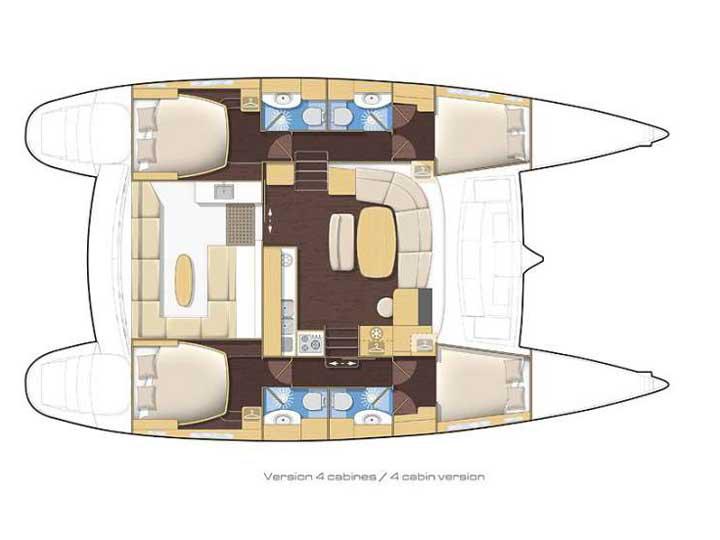 Book yachts online - catamaran - Lagoon 440-07 - LAGOSTA - rent