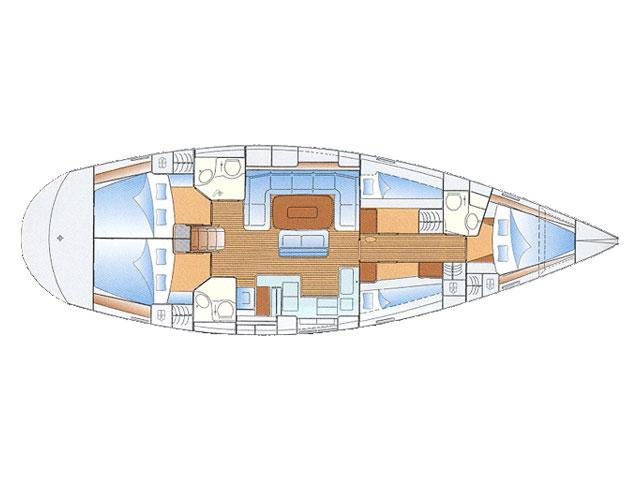 Book yachts online - sailboat - Bavaria 50 Cruiser - Iorana - rent