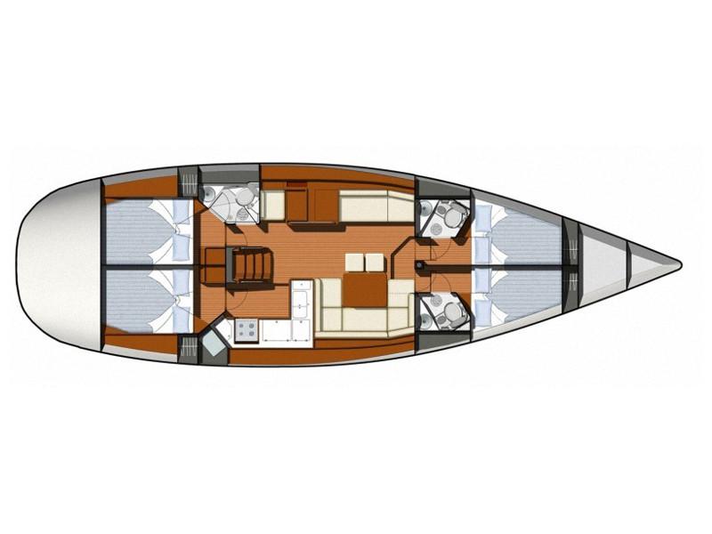 Book yachts online - sailboat - Sun Odyssey 50 DS - SANS SOUCI - rent