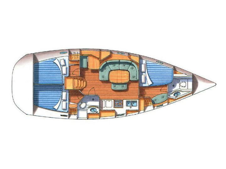 Book yachts online - sailboat - Oceanis 393 C - HAWK - rent