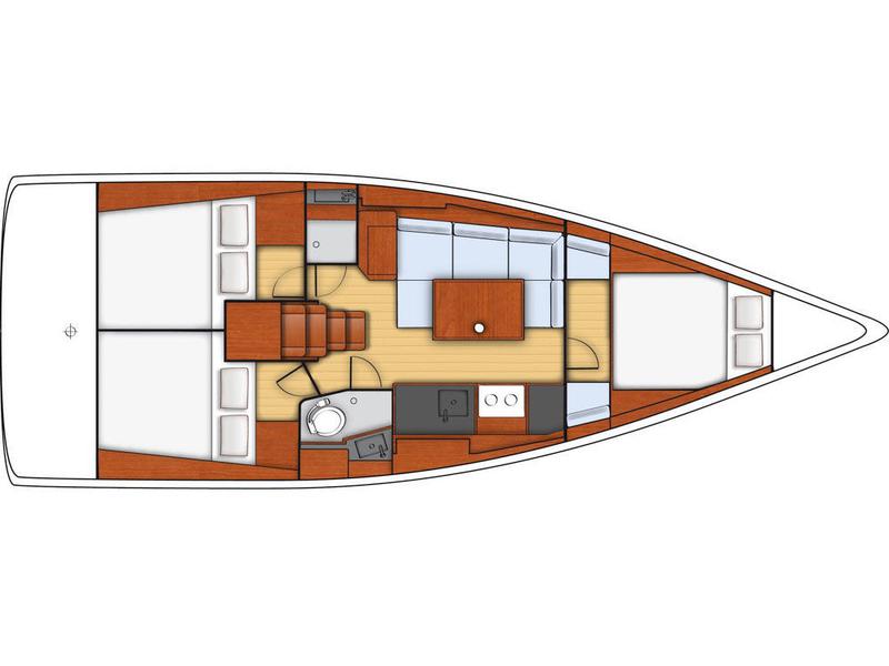 Book yachts online - sailboat - Oceanis 38 - LA GAFFE - rent