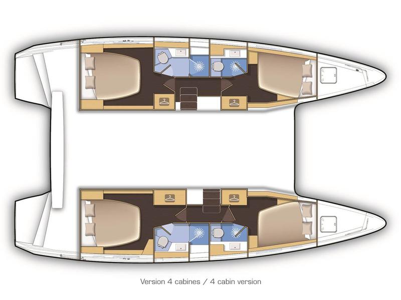 Book yachts online - catamaran - Lagoon 42 (2017) MALA KATE equipped with generator, A/C (saloon) - MALA KATE - rent