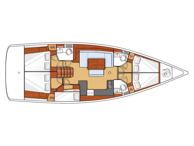 Book yachts online - sailboat - Oceanis 48 - Oceanis 48  - rent