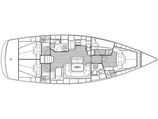 Book yachts online - sailboat - Bavaria 46 Cruiser - Slv II - rent