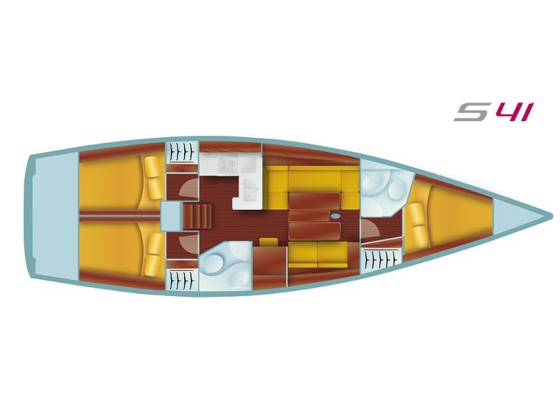 Book yachts online - sailboat - Salona 41 Performance - WHITE BUTTERFLY - rent