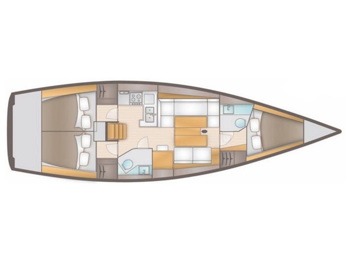 Book yachts online - sailboat - Salona 41 Performance - RED SCORPION - rent