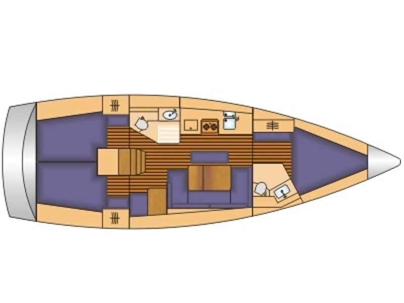 Book yachts online - sailboat - Bavaria 41 - Olga - rent