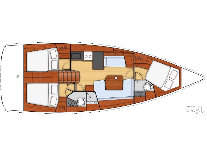 Book yachts online - sailboat - Beneteau - Oceanis 41.1 - Fearless D - rent