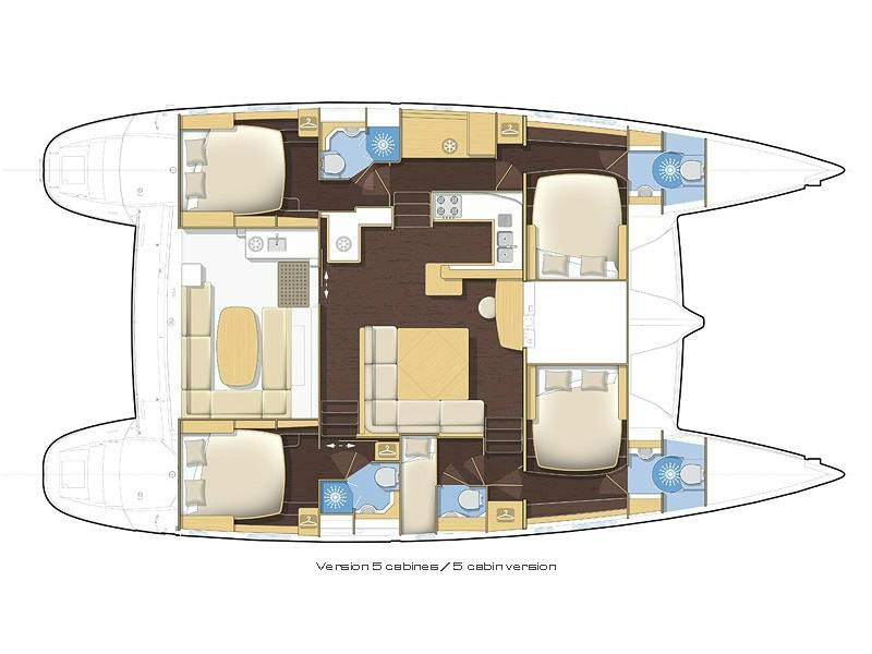 Book yachts online - catamaran - Lagoon 500 - Infinity - rent