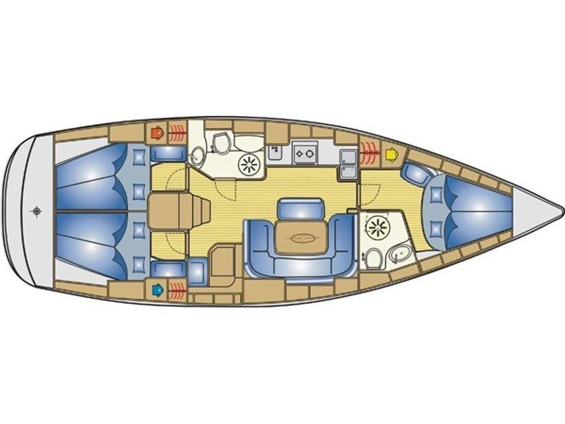 Book yachts online - sailboat - Bavaria 39 Cruiser - SW - 39C - 09  - rent