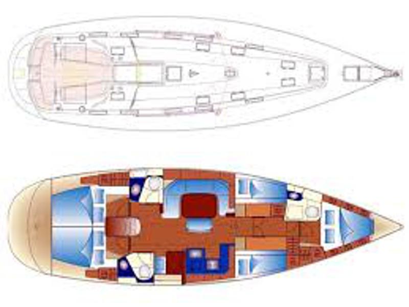 Book yachts online - sailboat - Bavaria 49 - Margeo IV - rent