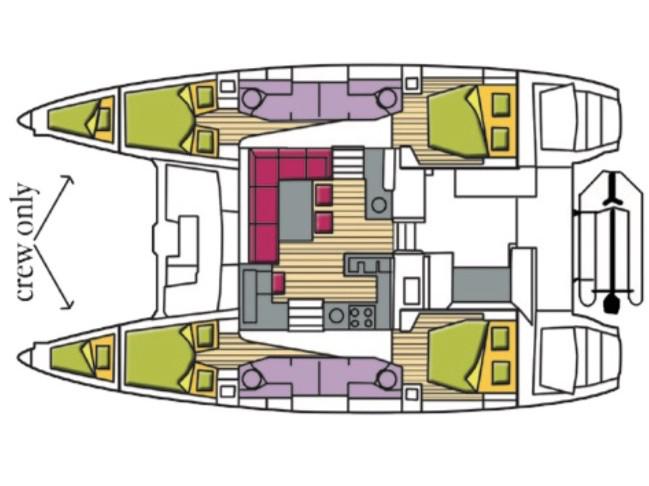 Book yachts online - catamaran - Lagoon 450F - Cor Caroli (TOR) - rent