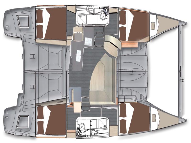 Book yachts online - catamaran - Lipari 41 - Cedro IV - rent