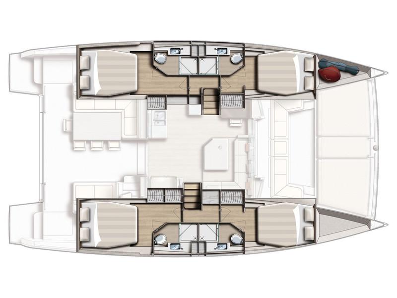Book yachts online - catamaran - Bali 4.5 Salina - Salina - rent