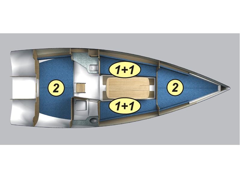 Book yachts online - sailboat - Maxus 28 Standard - NAKSOS - rent