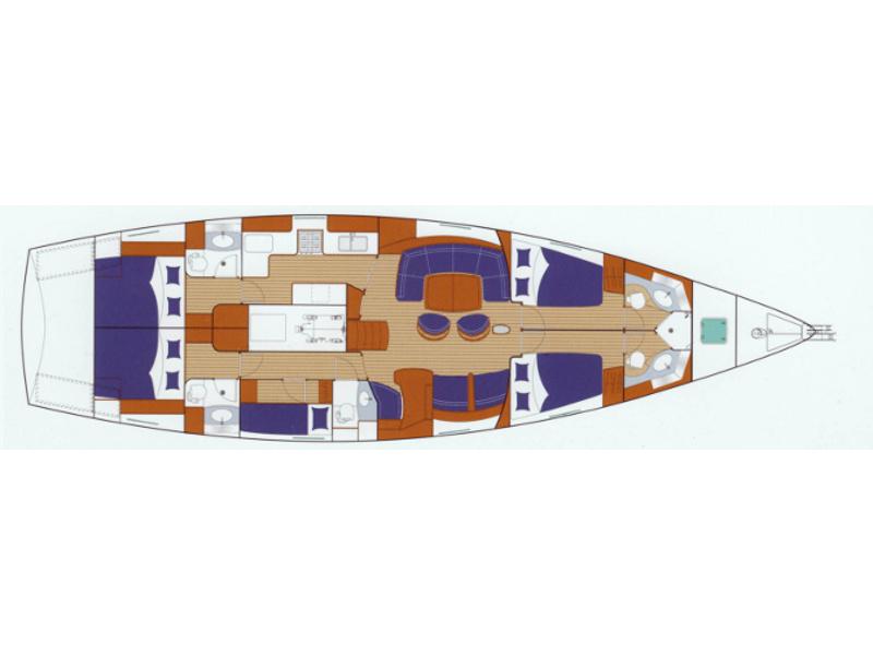 Book yachts online - sailboat - Beneteau 57 - Sea Star II - rent