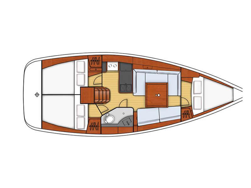 Book yachts online - sailboat - Oceanis 34 - Mamma mia - rent