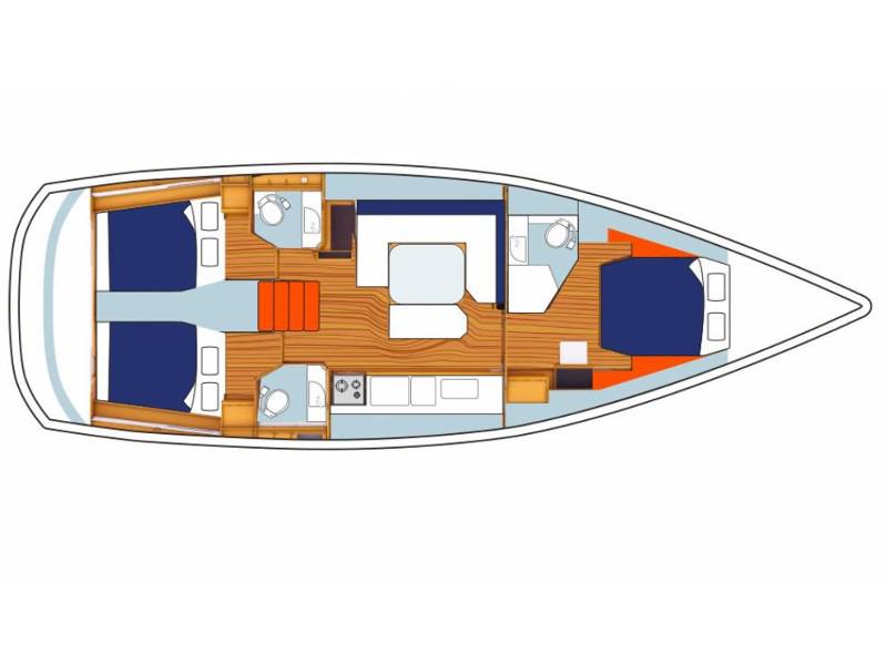 Book yachts online - sailboat - Sunsail 47/3 - Sunsail 47/3 (2017) - rent