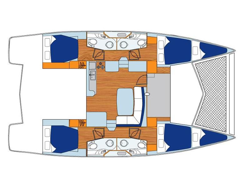 Book yachts online - catamaran - Sunsail 444 - Sunsail 444 (2015) - rent