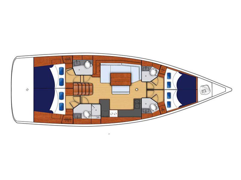 Book yachts online - sailboat - Moorings 48.4 - Moorings 48.4 (2015) - rent