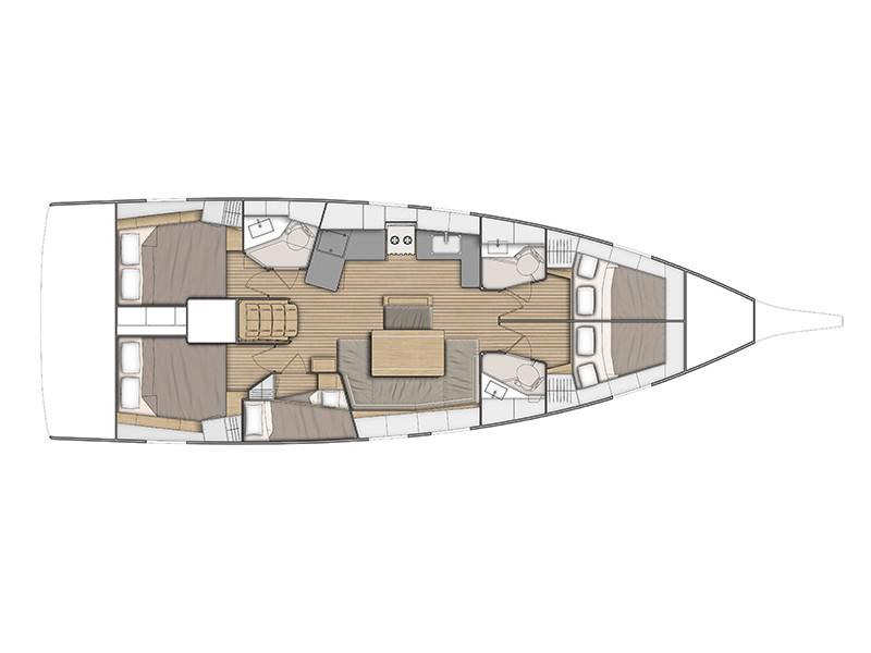 Book yachts online - sailboat - Oceanis 46.1 - Blue Odyssey (A/C,generator,electric heads) - rent