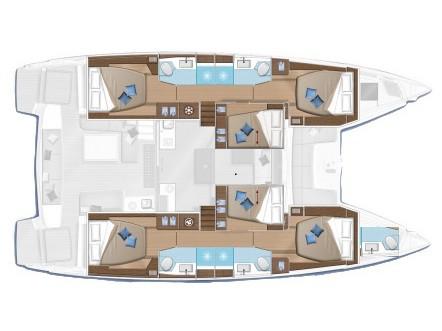 Book yachts online - catamaran - Lagoon 50 (6 cabs) -  Skippered - Lag503 - rent
