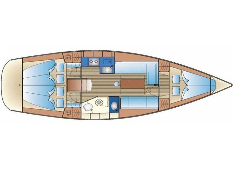Book yachts online - sailboat - Bavaria 34 Cruiser - Pandora - rent