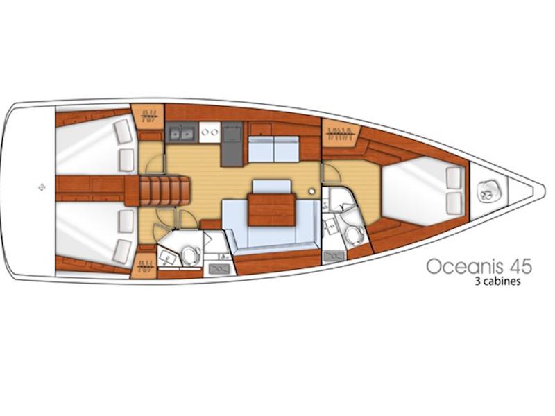 Book yachts online - sailboat - Oceanis 45 - Storm Dancer - rent