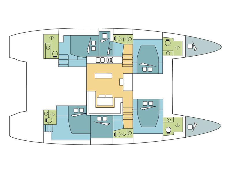 Book yachts online - catamaran - Lagoon 52 - Mercurey - rent