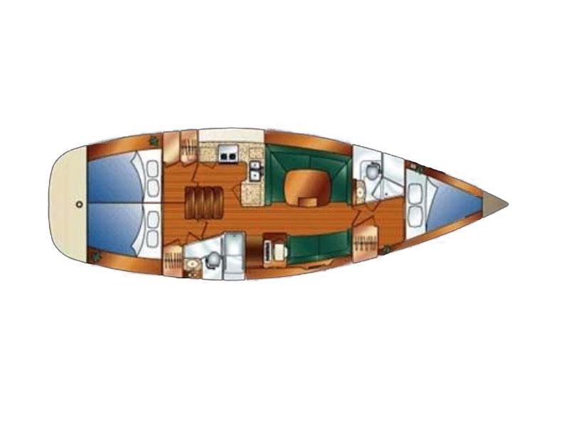 Book yachts online - sailboat - Hunter 426 - Emina - rent