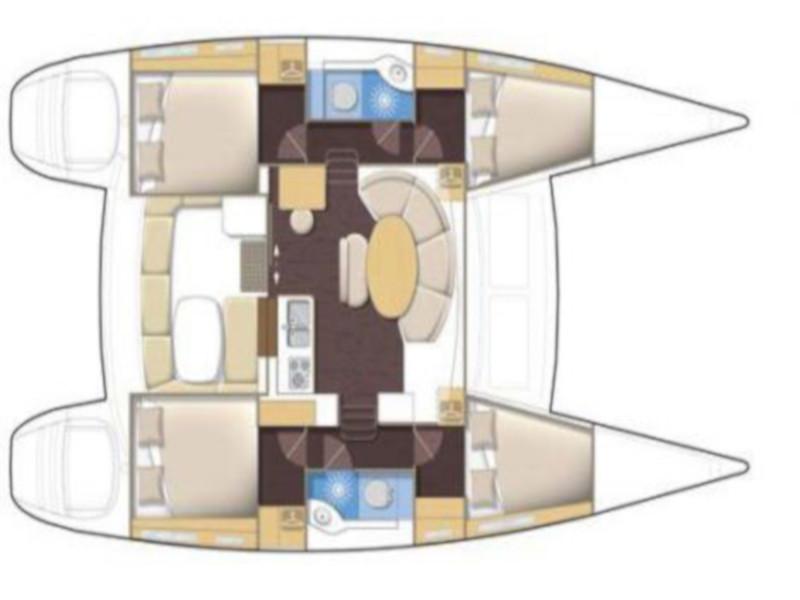 Book yachts online - catamaran - Lagoon 380 - Semele - rent