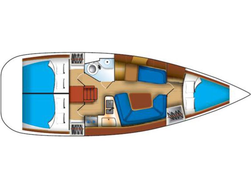 Book yachts online - sailboat - Sun Odyssey 35 - ERMIS - rent