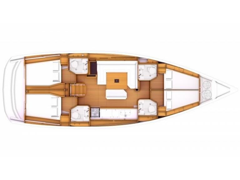 Book yachts online - sailboat - Sun Odyssey 479 - no name (AC/Gen/Watermaker) - rent