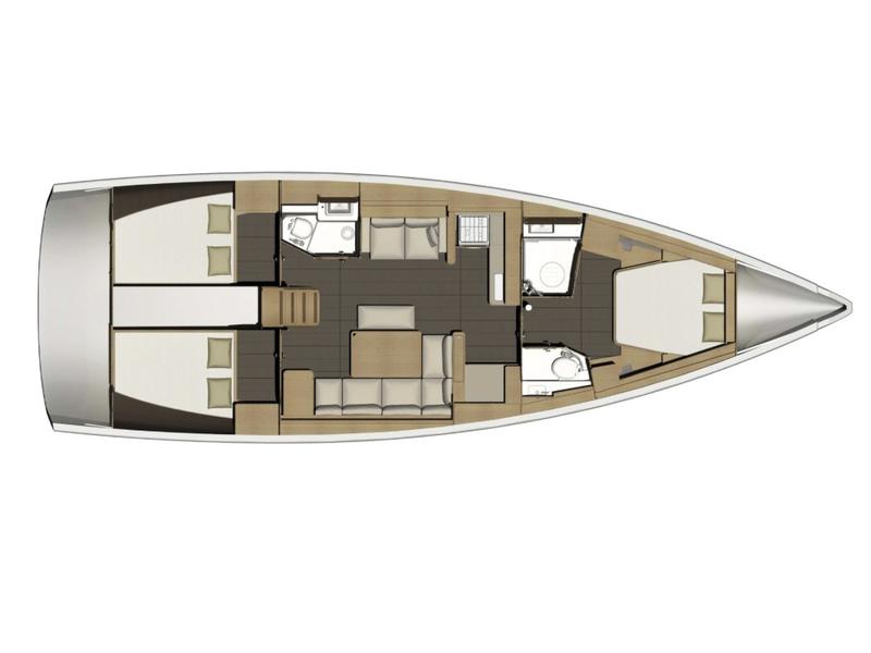 Book yachts online - sailboat - Dufour 460 Grand Large 3 cabin - Rockstar  - rent