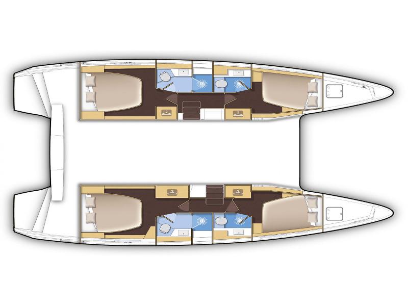 Book yachts online - catamaran - Lagoon 42 - MareFiero - rent