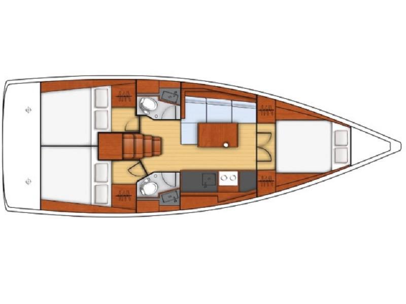 Book yachts online - sailboat - Beneteau Oceanis 38.1 - ANIMA MARIS 1 - rent