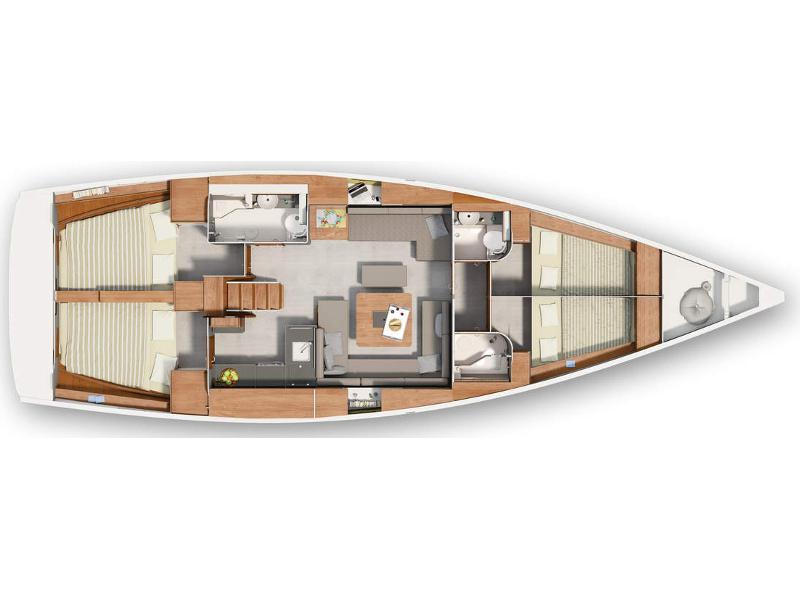 Book yachts online - sailboat - Hanse 455 - 455 athens - rent