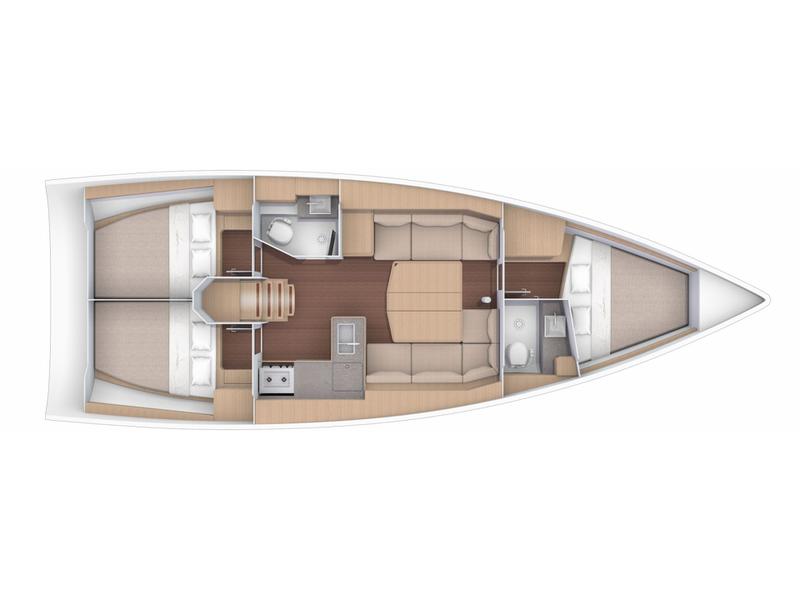 Book yachts online - sailboat - Dufour 390 Grand Large - MERCURY - rent