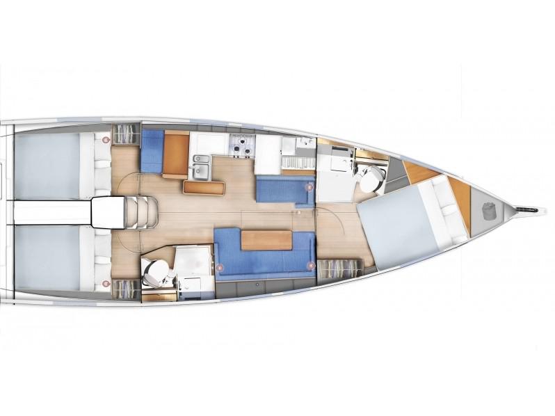 Book yachts online - sailboat - Sun Odyssey 410 - Nereide - rent