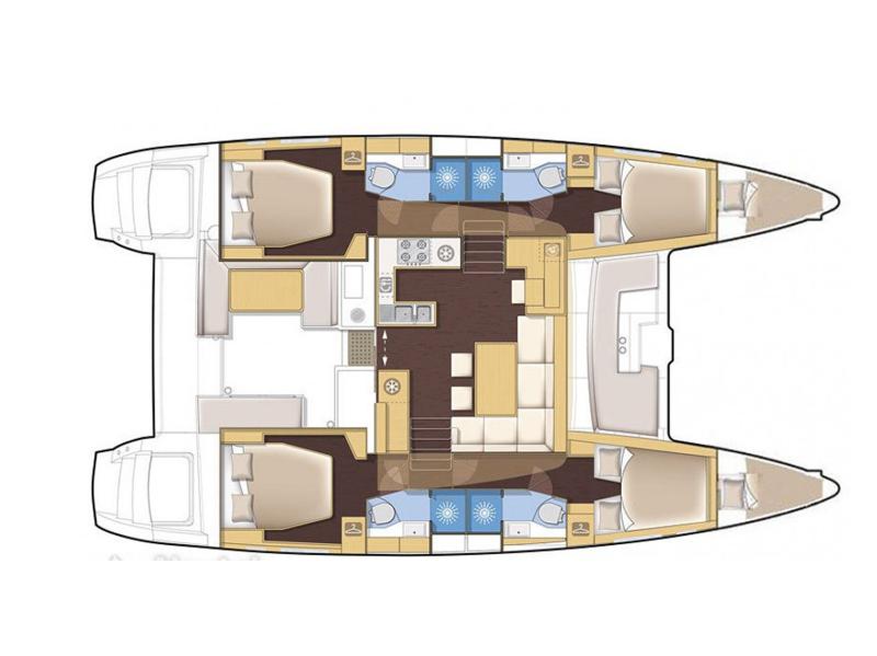Book yachts online - catamaran - Lagoon 450  Flybridge - Nata - rent
