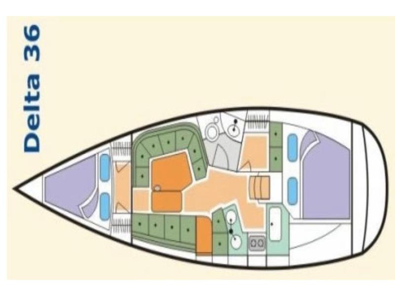 Book yachts online - sailboat - Delta 36 - Lafitte - rent