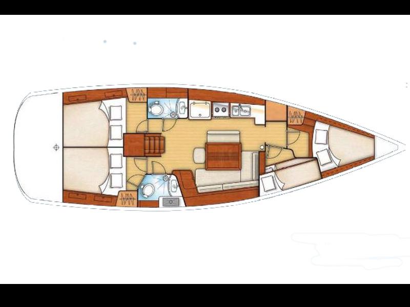 Book yachts online - sailboat - Cyclades 43.3 - Cip e Par - rent
