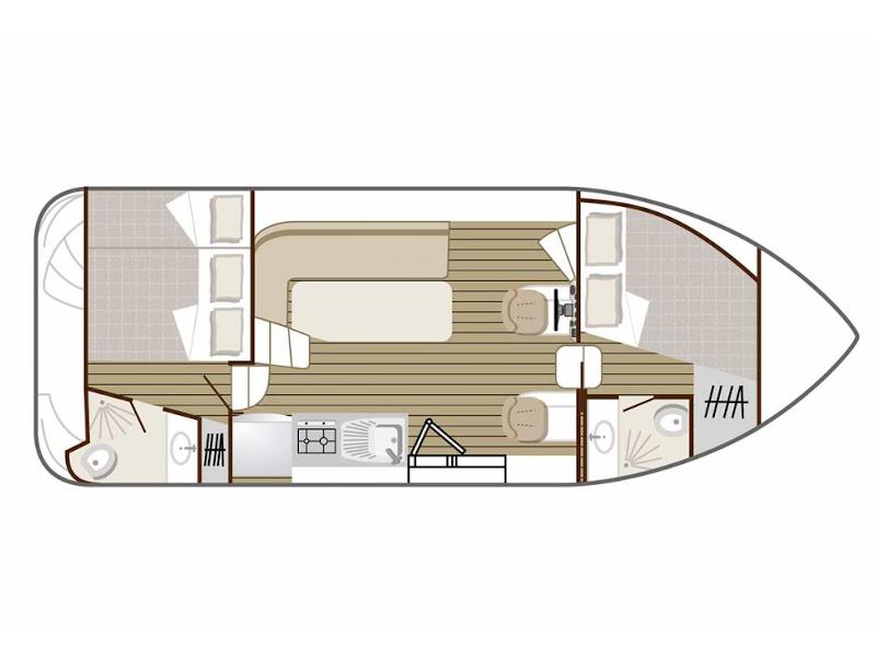 Book yachts online - motorboat - Confort 900 DP - ALLEGRO 1 FR - rent